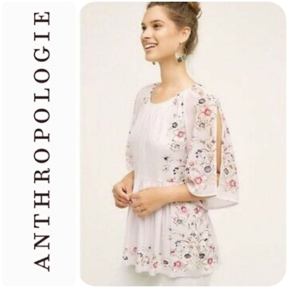 Anthropologie Tops - One September Garden Border Blouse